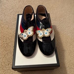 women’s gucci falacer butterfly sneakers!